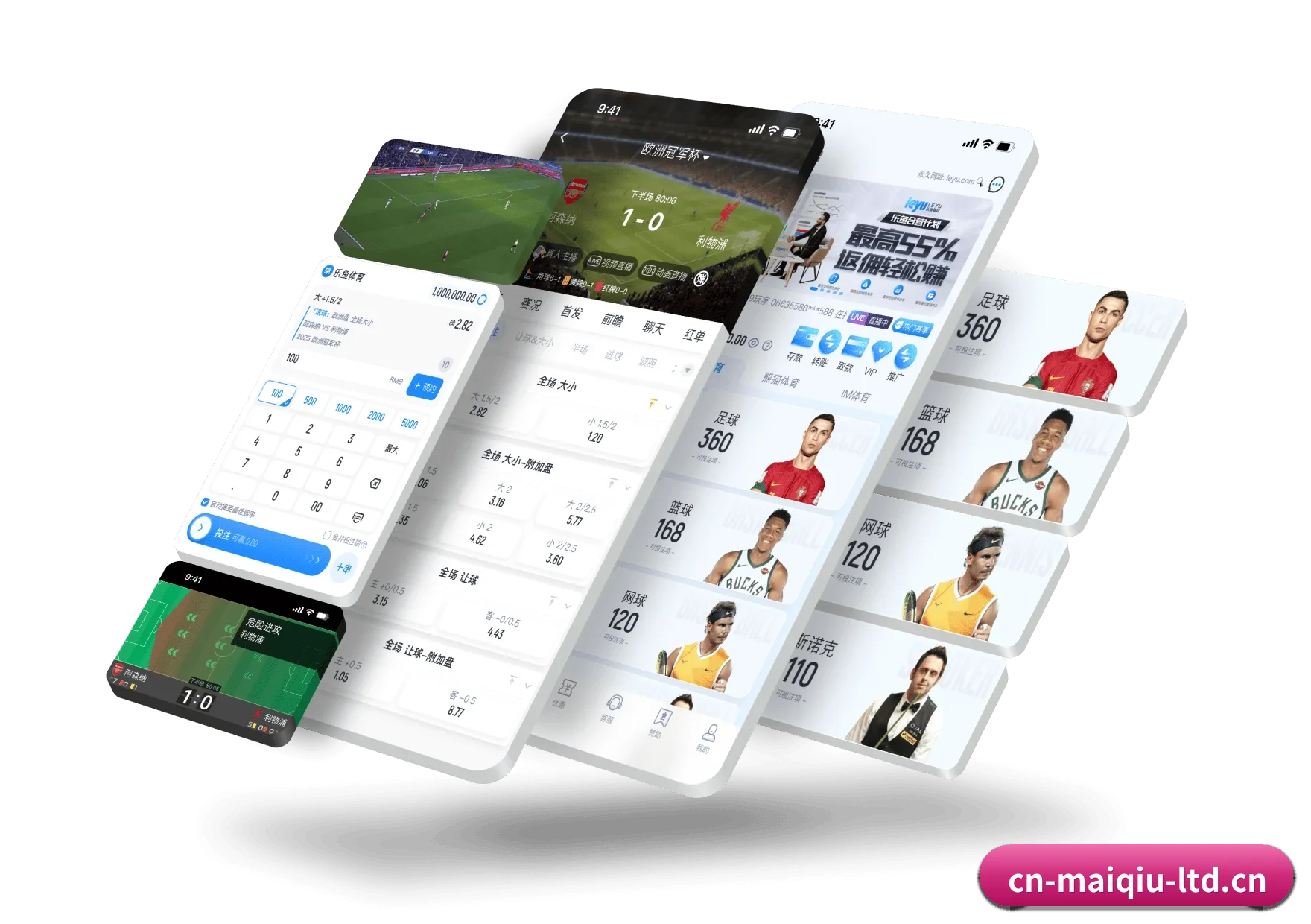 买球网 APP 界面